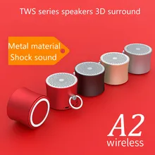 Портативный Bluetooth динамик, A2 сабвуфер беспроводной TWS подключенный bluetooth-динамик