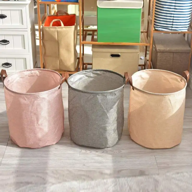 

Foldable Laundry Basket Kid Toys Buckets Dirty Clothes Organizer Storage shoe Bag For Home Laundry Kitchen Organization