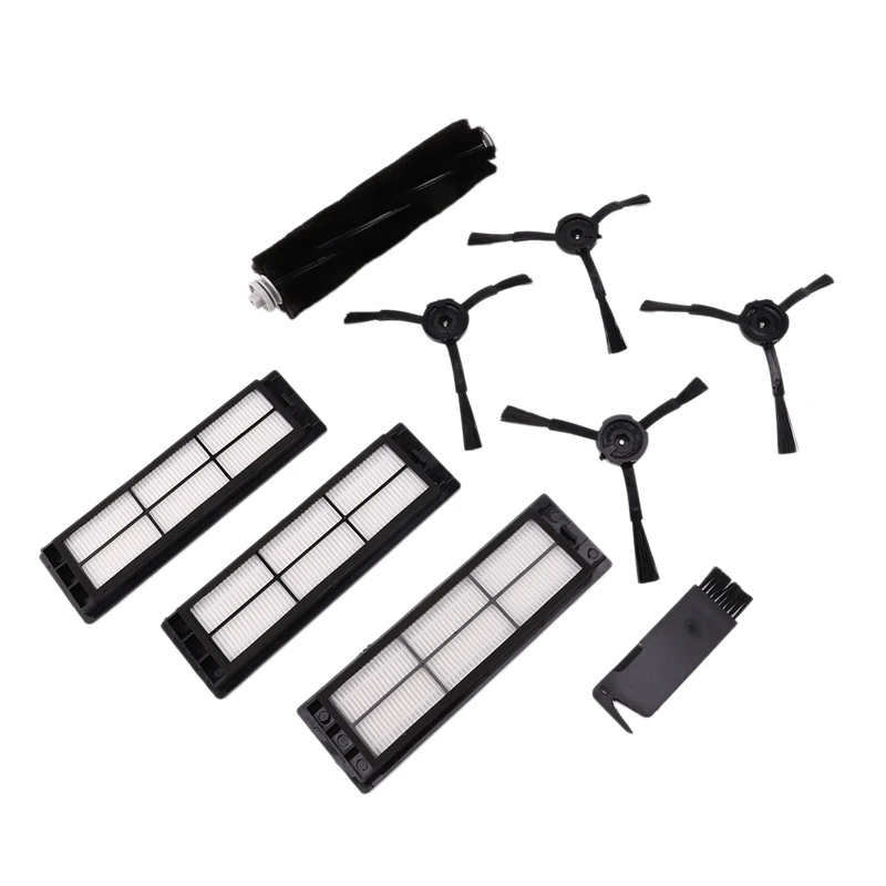 

9Pcs Filters Main Brush Small Black Brushes for Xiaomi Roborock S50 S51 S55