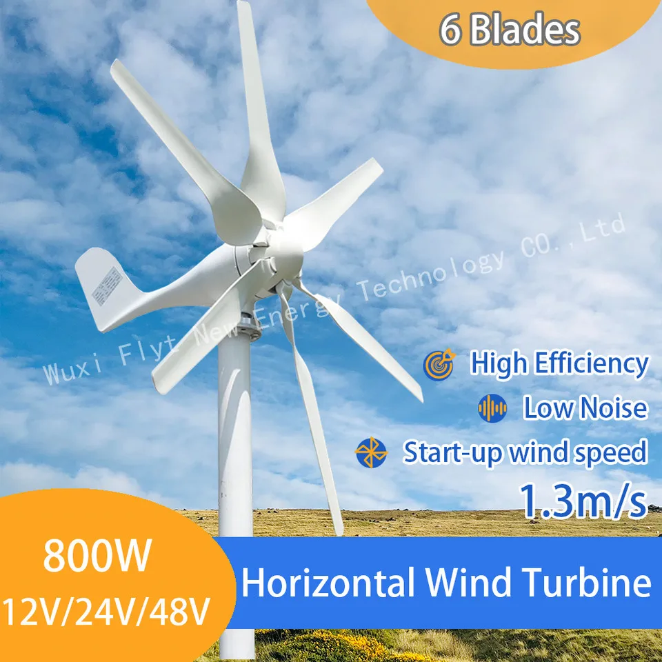 Ship From UK Low Noise 800w Wind Turbine Free Energy 12v 24v Wind Generator  Small Windmill MPPT Controller Homeuse Street Lamps Boat (24V with  Controller) : : Business, Industry & Science