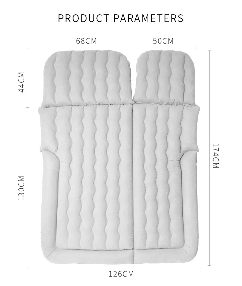Car Travel Bed Dual-purpose Inflatable SUV Off-road Two-in-one Inflatable Bed Car Interior Products