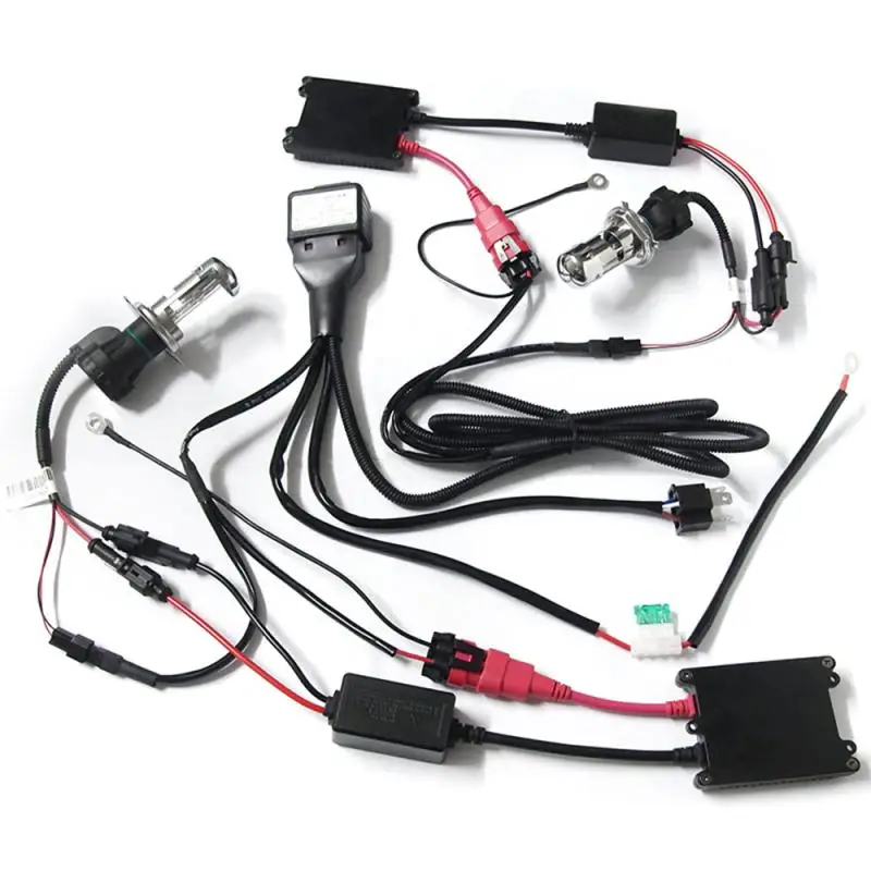 2 предмета 12V 35& 55 Вт автомобильные ксеноновые H4 HID переделочный комплект лампы авто лампы фар 3000k 4300k 6000k 8000K автомобильные аксессуары