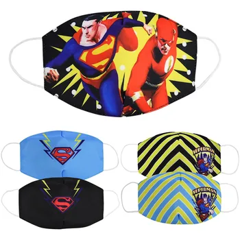 

3D Mask Cotton Thin Personality superhero Anime cosplay Masks Kids Adult Men Women Dustproof Earloop Face Mouth Mask Summer