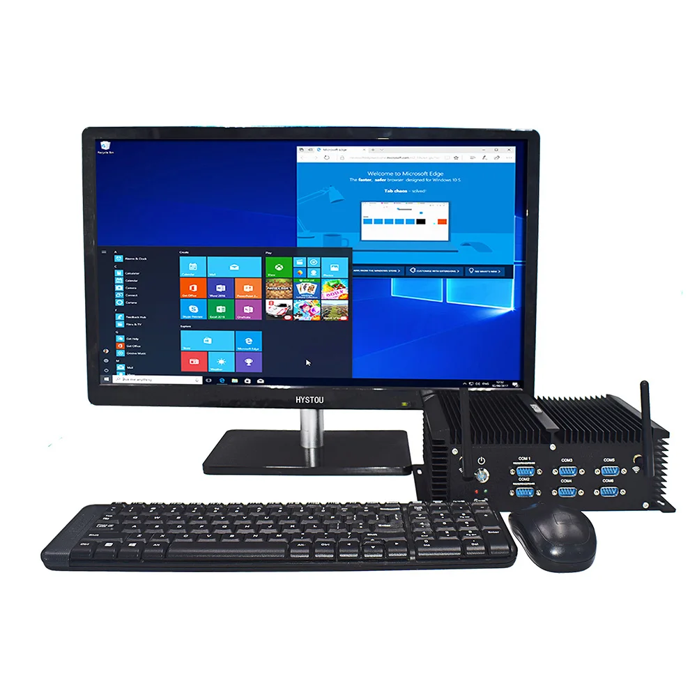 I7 четырехъядерный промышленный компьютер i5 8250U 8350U безвентиляторный ПК сервер i7