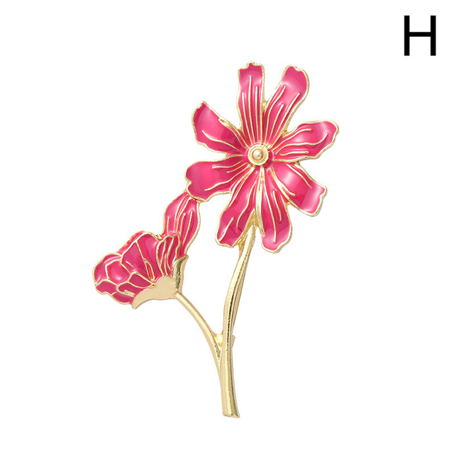 Vintage Enamel Green Color Plant Pearls Pin Tree Lotus Leaf Blueberry Cherry Flower Brooch for Women Accessories Jewelry