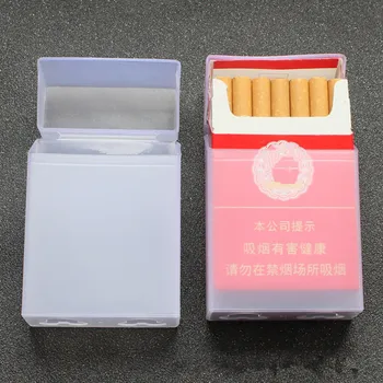 

20 sticks of plastic transparent cigarette case, ultra-thin plastic cigarette hard case, anti-sweat and anti-squeeze