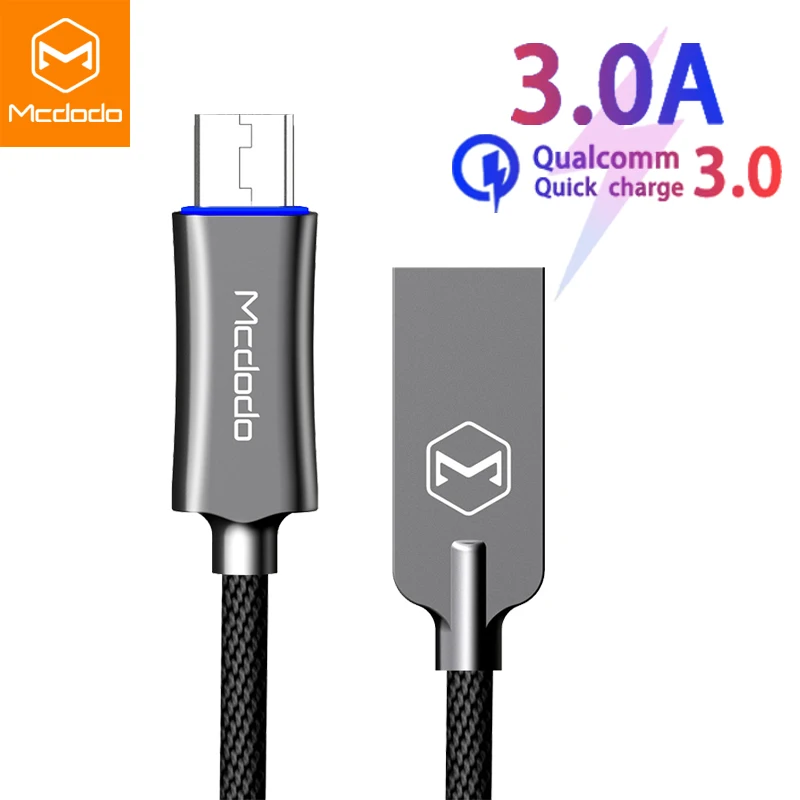 10 шт./лот Mcdodo Micro USB кабель для быстрой зарядки передачи данных Samsung Xiaomi Android