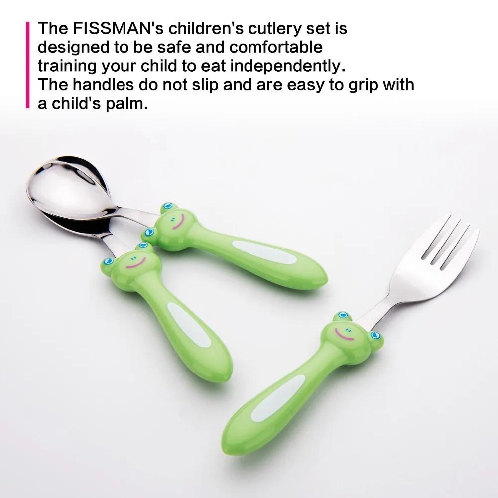 Fissman Kids 3 комплект столовых приборов из нержавеющей стали мультяшный стиль посуда наборы посуды