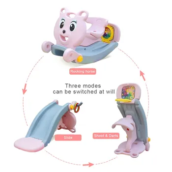 

Baby Shining 5 in 1 Kids Horse Stroller 2-4Y Children Rocking Chair Riding Horse Trolley Kids Wheelchair Equestrian Ride on Toys