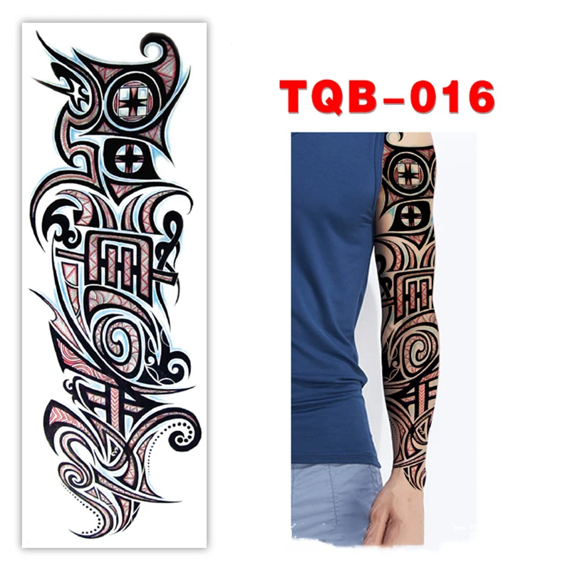 Водостойкая временная татуировка наклейка племенная тотемная лента поддельные водные переводные тату персональные тату для рук ног Тато для женщин и мужчин
