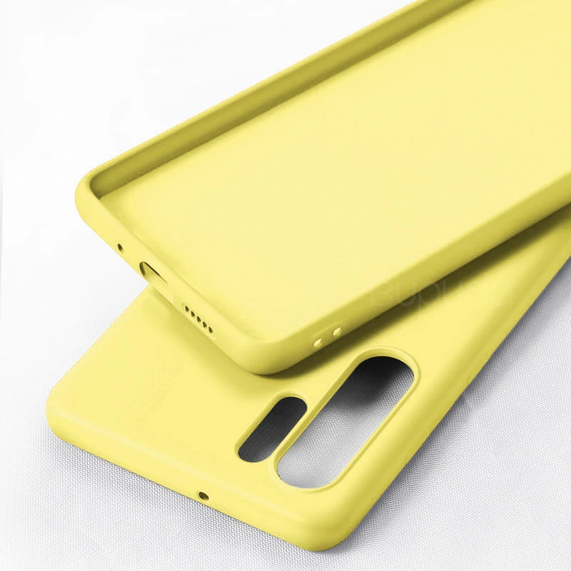 Мягкая накладка из жидкого силикона чехол для samsung Galaxy A10 A20 A30 A40 A50 A70 A20E J4 J6 J8 A6 Note8 9 10 S8 S9 S10 плюс S10e - Цвет: Цвет: желтый