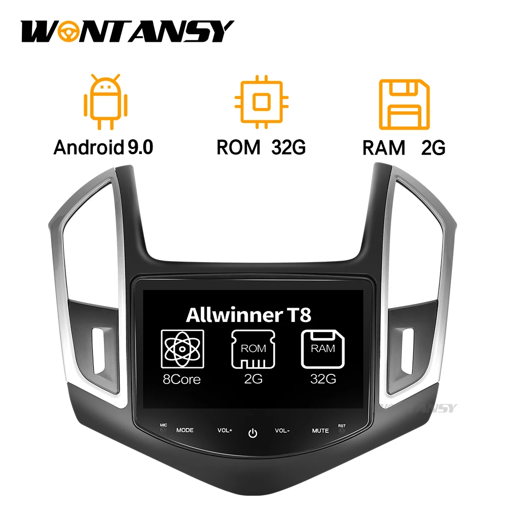 

android 9.0 car dvd gps player for Chevrolet Cruze 2013 2014 2015 with radio gps navigation support mirror link steering wheel