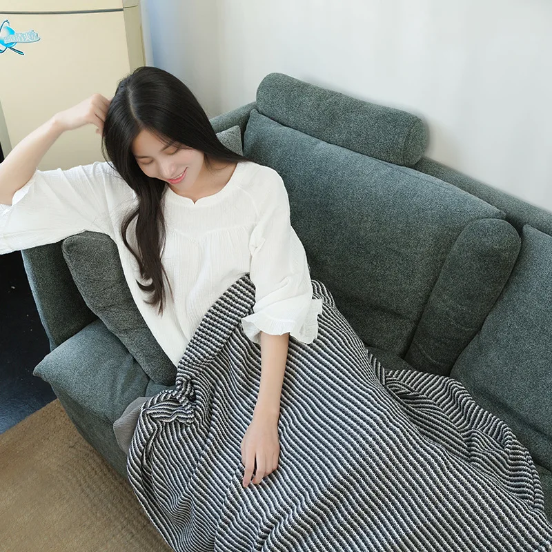 Seamus Rueijing Textile Cotton Yarn Sofa Blanket Office Lunch Break Thread Blanket Tailstock Nap Blanket