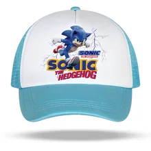 Summe Kids Fashion Sun Hat Sonic Casual Cosplay Baseball Cap Mesh Cap Children's Hat 52-56Cm Adjustable Boys Girls 1 Pcs Cartoon