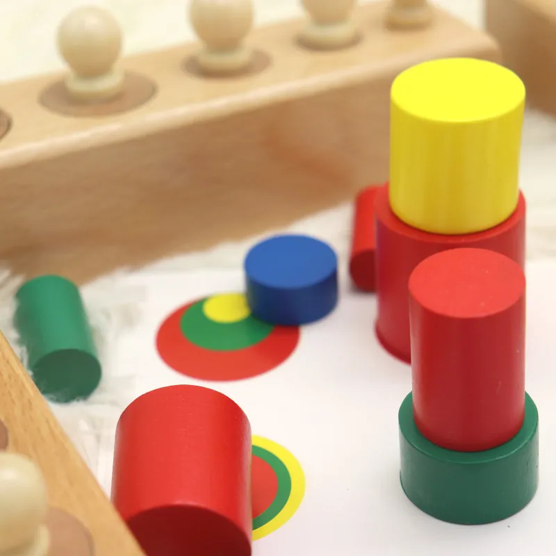 

Early Education Color Socket Building Blocks Children Shape Size Identification Corresponding Cognitive Hand-Eye Coordination Tr