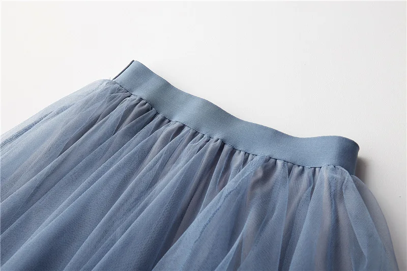 Осенне-летняя юбка с завышенной талией, нестандартная ретро юбка для женщин,, Корейская сетка, марля, плиссированные длинные сексуальные юбки для женщин, юбка миди