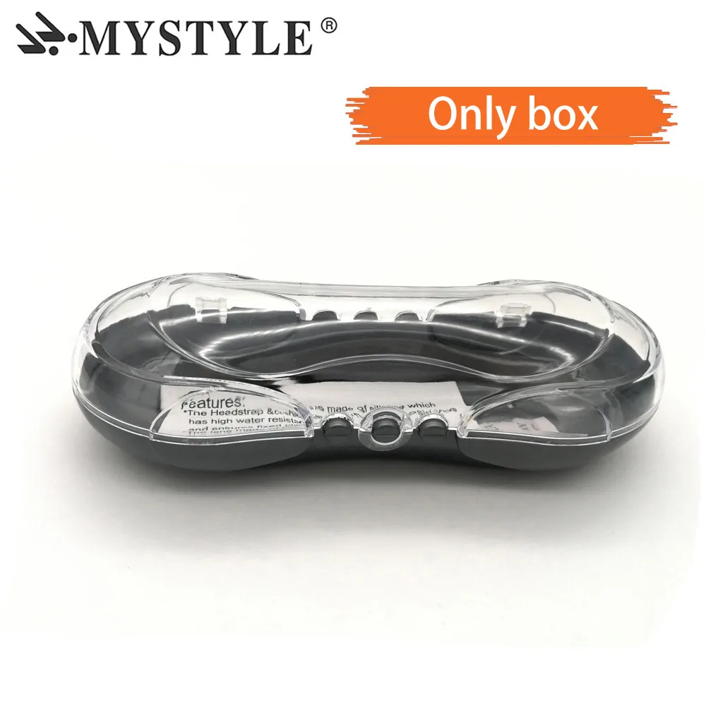 Box Новые очки для плавания для мужчин, регулируемые, гальванические, водонепроницаемые, противотуманные, УФ, женские, для плавания, очки для бассейна, профессиональные очки для взрослых - Цвет: Box