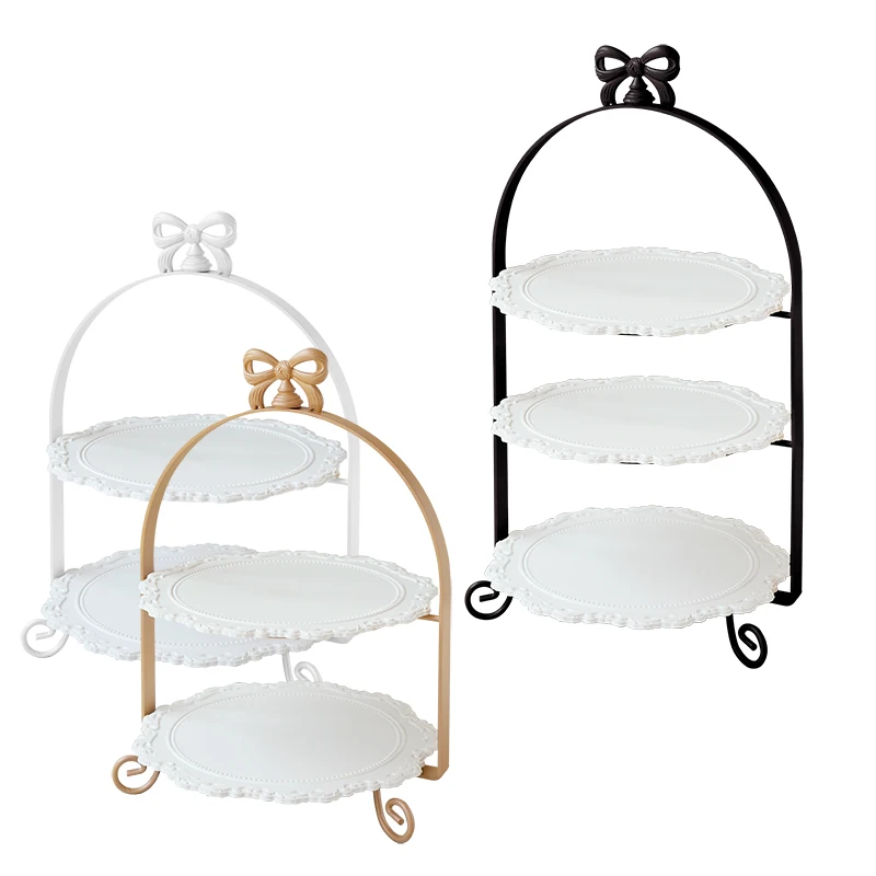 Two/Three Tier Cake Cupcake Stands for Wedding Kids Children Home Birthday Party Decor Tableware for Candy Dessert Tray