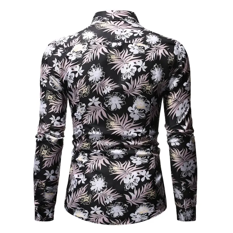 Мужская Повседневная рубашка Slim Fit Мужская Повседневная рубашка на пуговицах с длинным рукавом официальные сорочки мужская одежда