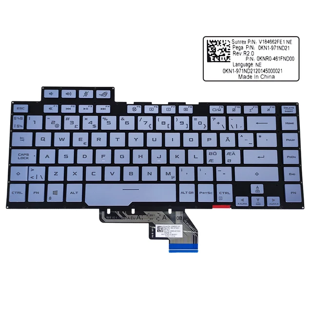 Asus-RGBゲーミングキーボード,ga502du,ga502v,igram,spain,perkey,rgb 