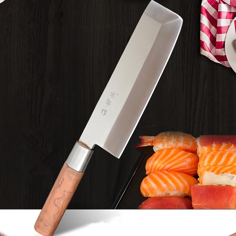 

Stainless Steel Professional Chef Cutter Knife Kitchen Japanese Style Cuisine Meat Vegetable Sashimi Beef Knife Cleaver Knives