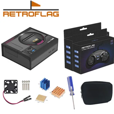 2 controllers Чехол Retroflag MEGAPi/игровой контроллер функциональная кнопка для Raspberry Pi 3 B Plus(3B+)/3B/2B - Цвет: 2 controllers