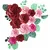 Гран simulación de papel де cartón rosa muestra цифровая печать задний фон de boda; decoración DE escenario simulación de papel flor de Lis - Цвет: Rosa