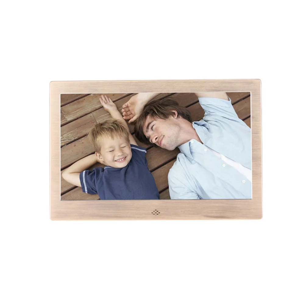 

10 Inch Metal LED Digital Photo Frame Video Music Calendar Clock Player 1024x600 Resolution