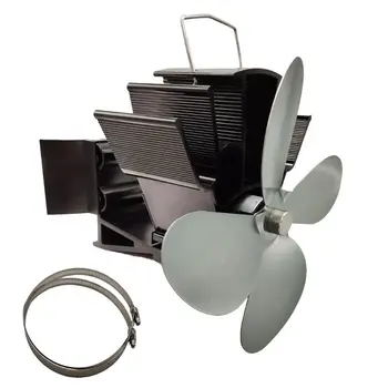 

4 Blades Heat Powered Fireplace Stove Hanging fireplace Fan