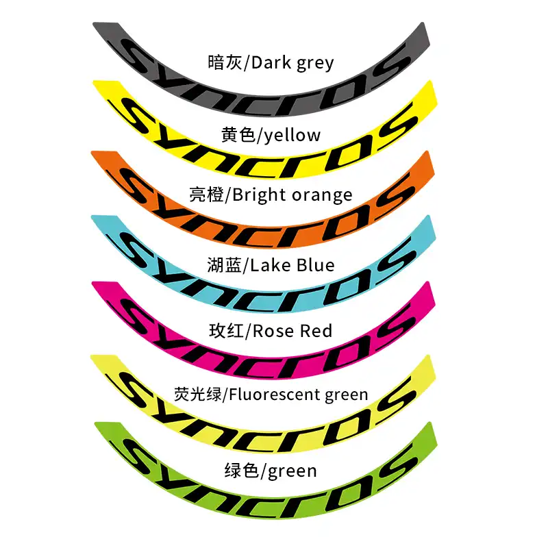 Mountain bike SYNCROS wheel set rim sticker MTB rim decals bicycle