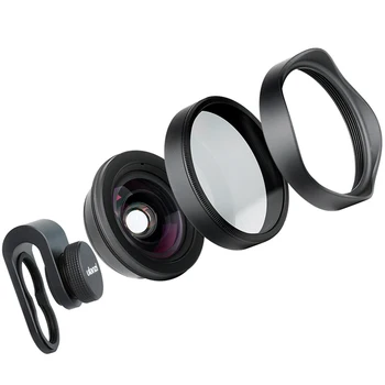 

ABKT-Ulanzi 16Mm Hd Wide Angel Phone Lens with Cpl Camera Lens Filter Universal for Iphone Samsang Android Huawei Smartphone