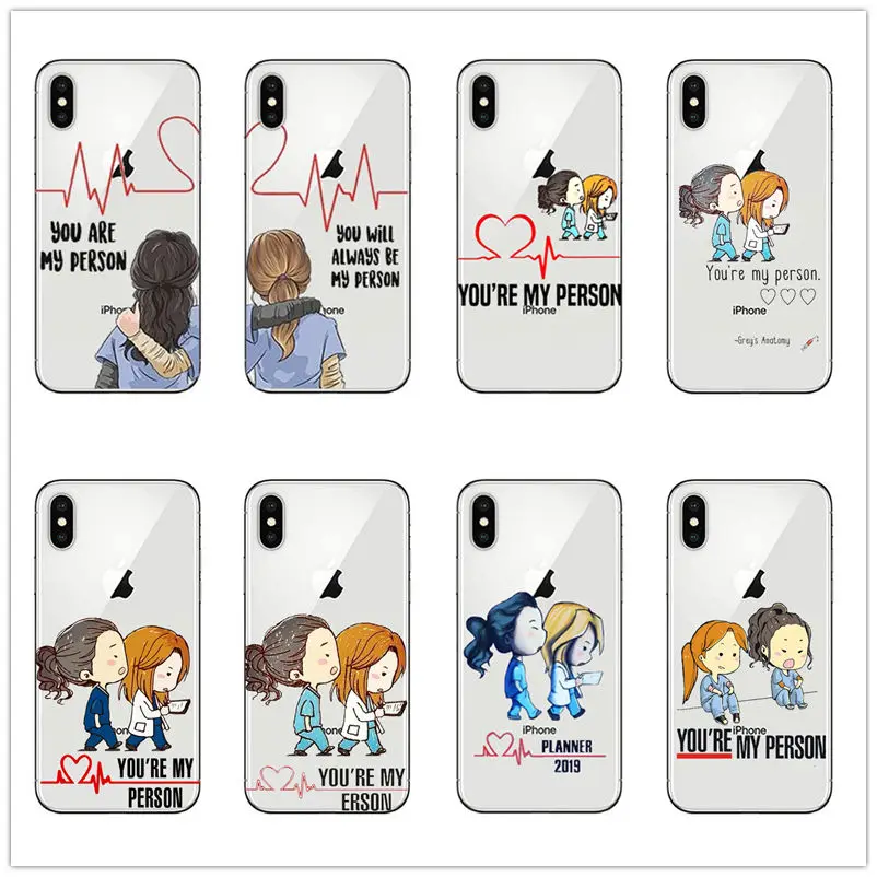 Docter &quotсерая Анатомия&quot вы мой человек чехол для телефона iPhone 5 5S SE 6 6s 7 8 PLUS X MAX XR XS