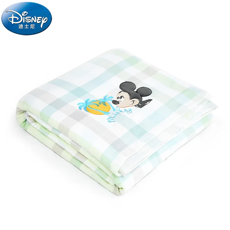 

Disney baby gauze blanket Mickey Mouse winnie bath towel newborn cotton towel by children absorbent blanket boy girl bath towel