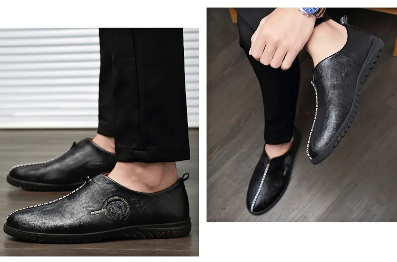 Heren kleding schoenen leer 2019nieuwe heren oxford schoenen lederen derby schoenen met puntige zakelijke herenschoenen