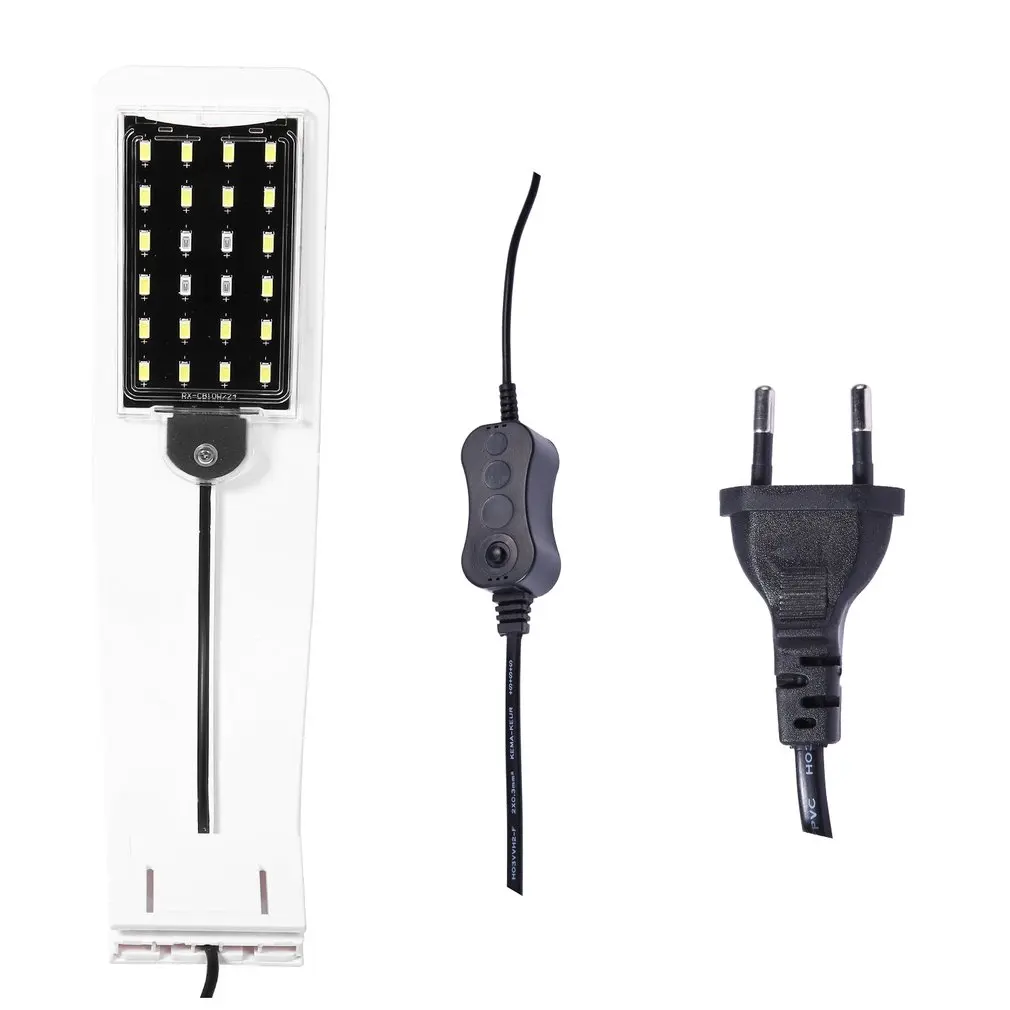 

X5B EU Plug Super Slim LED Aquarium Light Plants Grow Light Aquatic Plant Lamp Waterproof Clip-on Lamp For Fish Tank