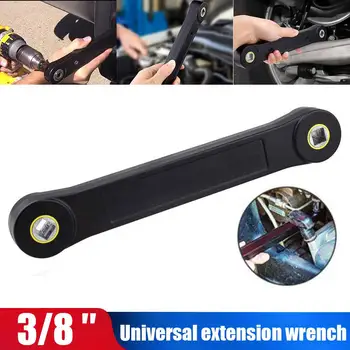 

Black 3/8" Universal Wrench Automotive Tools Maintenance Extend Wrench for Diy Tool