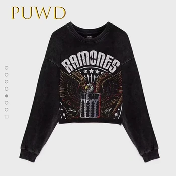 

PUWD 2019 Ms. Autumn and Winter New Raymonds Band Patterned Short Guard Clothes