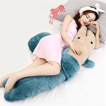 

Pregnancy Pillow Cartoon Rabbit Pillow for Pregnant Women Comfortable Full Body Cushion Support Bedding Long Side Sleeper