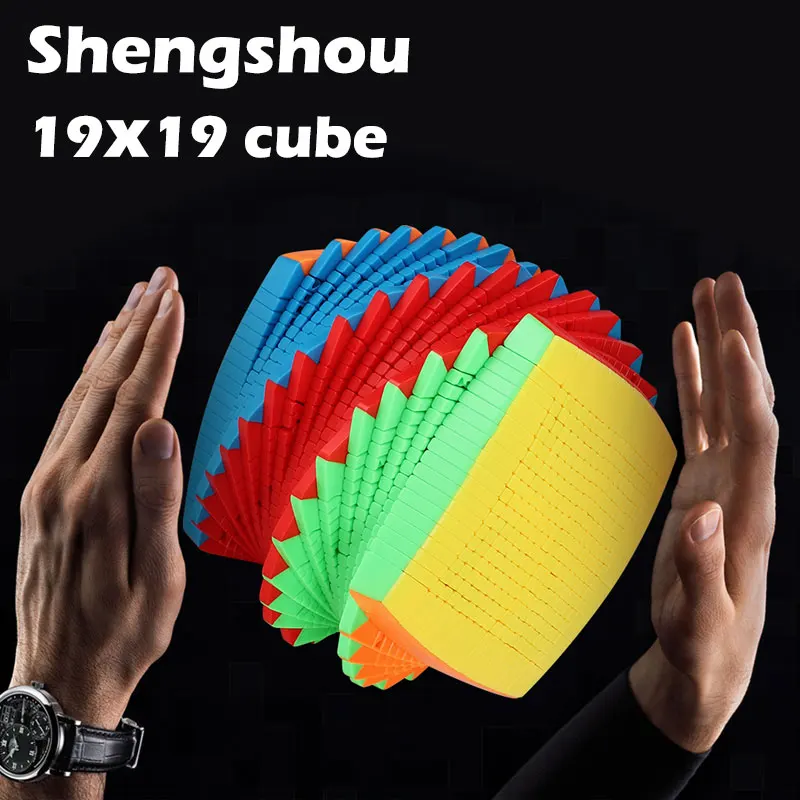 US $699.00 Picubeshengshou 19x19 Magic cube puzzle SengSo 19 high level magio cubo educational twist creative toy game professional