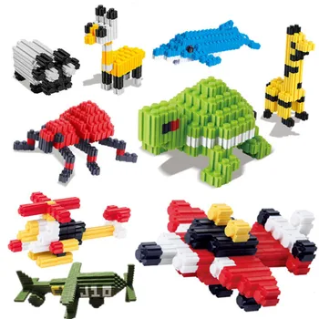 

8mm 200 pcs/bag Assembly Jigsaw Building blocks 3D Intellectual Education Toys for Children Small particle block Boys girls gift