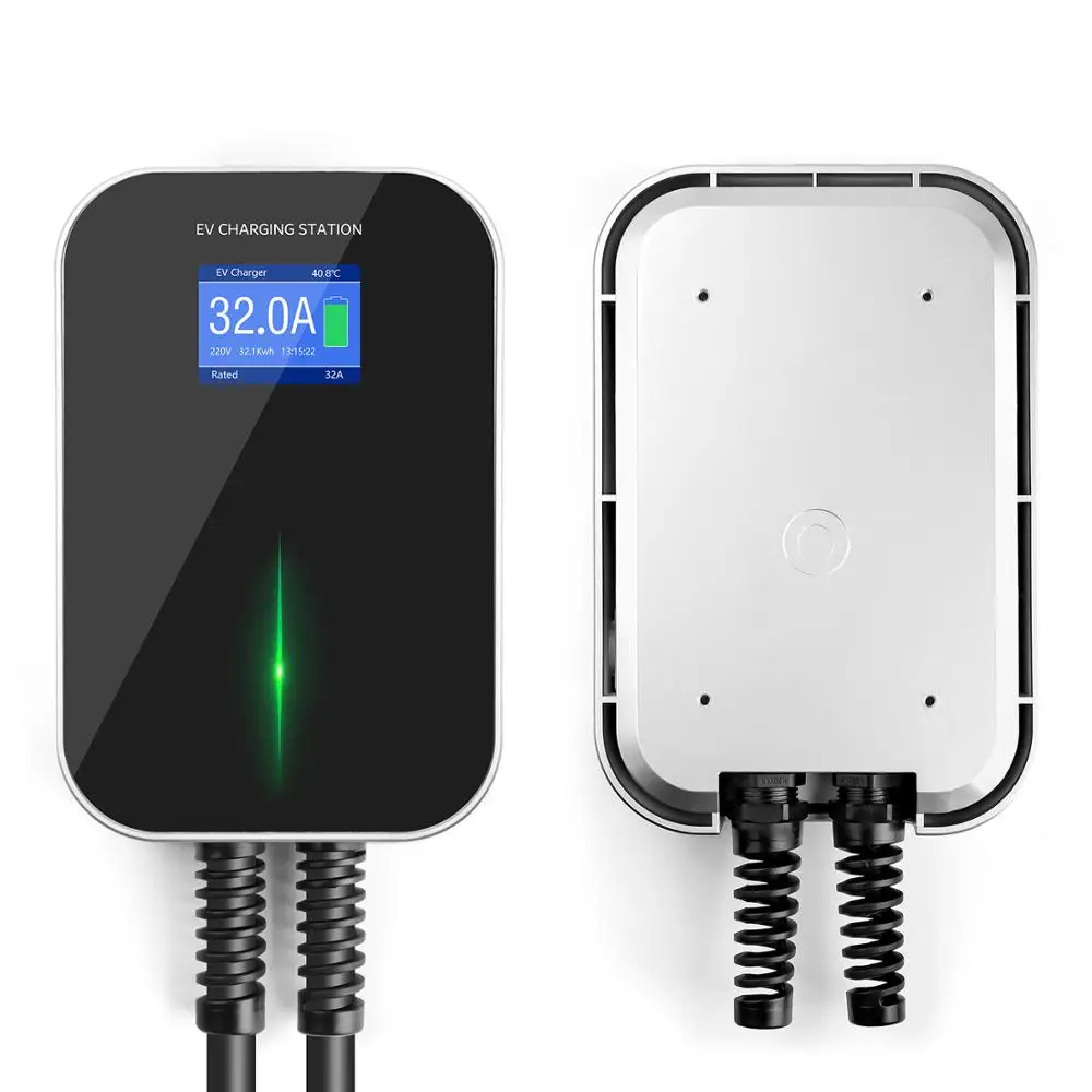 EVSE Wallbox 7kw 32A EV автомобильное зарядное устройство Wallmount электромобиль зарядная