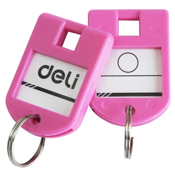 

Deli key Chain Special Hand Stamped Calendar 24 pcs a pack Practical Key Colorful 9330 Puzzle Square Shape Key Beautiful Plate