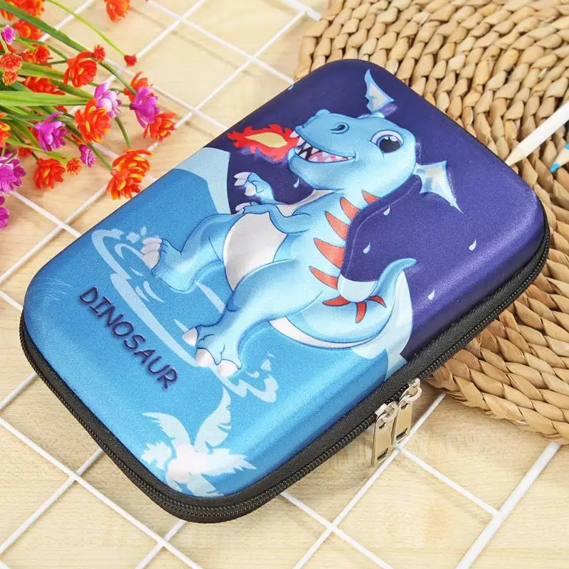 

Creativity EVA Cute Cartoon Pupil Stationery Boxes Exquisite Design Easy to Clean Cartoon Animals 3D Case Pouch Stationery