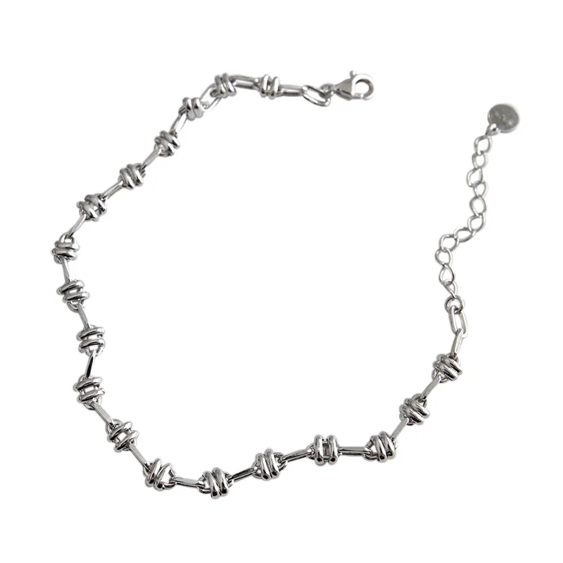 Silver Crude Chain Bracelets Frosty Style | Muduh Collection