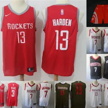Качество Хьюстон короткие мужские взрослые#13 Джеймс Харден 3 Крисс пол 7 Кармело Энтони Джерси