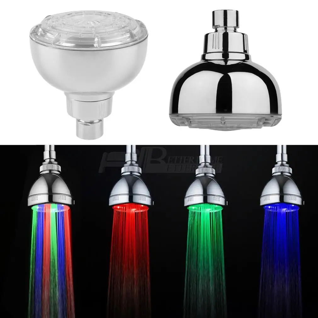 

LED Shower Heads Light 7 Colors Changing Faucet Bathroom Showerhead Portable Bath Over-Head Sprayer LED Sprinkler