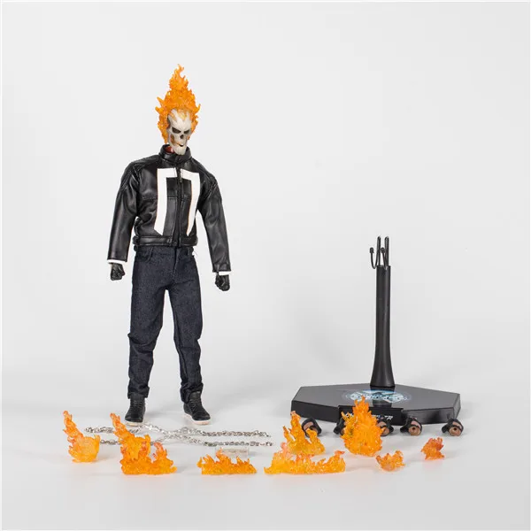 Горячие игрушки Marvel Ghost Rider Johnny Blaze подвижные суставы ПВХ Коллекционная Фигурка Игрушки