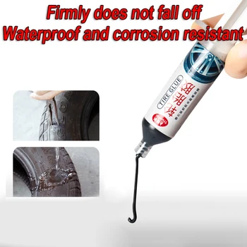 

Accessories Tire Glue Repair tools Black paste 30mL Motorcycles Useful