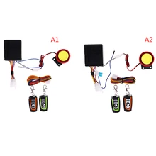 

1 Set Universal Two-way Motorcycle Scooter Security Alarm System Motorcycle Anti-theft 125dB Engine Start Remote Control Key