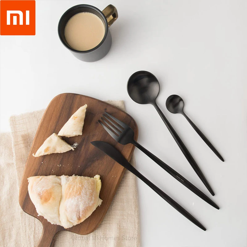 

Xiaomi Youpin Maison Maxx Tableware Polished Cutlery Stainless Steel Dining Food Flatware Kit Dinnerware Party Gift Black